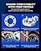 Orion Motor Tech 5x4.5 Wheel Spacers, 1 Inch Spacers with 1/2-20 Studs Compatible with Jeep Wrangler TJ YJ Grand Cherokee Ford Explorer Mustang Ranger, 82.5mm Center Bore Wheel Spacer Kit Set of 2