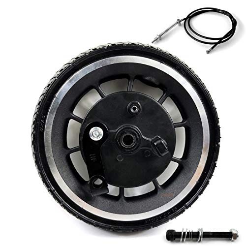8-inch Scooter Wheel With Brake 8 Inch Solid Wheel With Drum Brake 200mm Tubeless Tyre And Expansion Brake The Hub Width 45mm (wheel and axle cable120)
