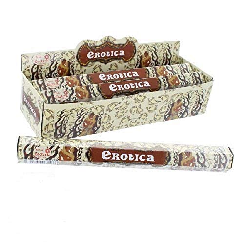 Tulasi - Varas de Incienso Línea 'Esoteric' - Caja de 6 Paquetes (120 Varas) - Erotica Cover