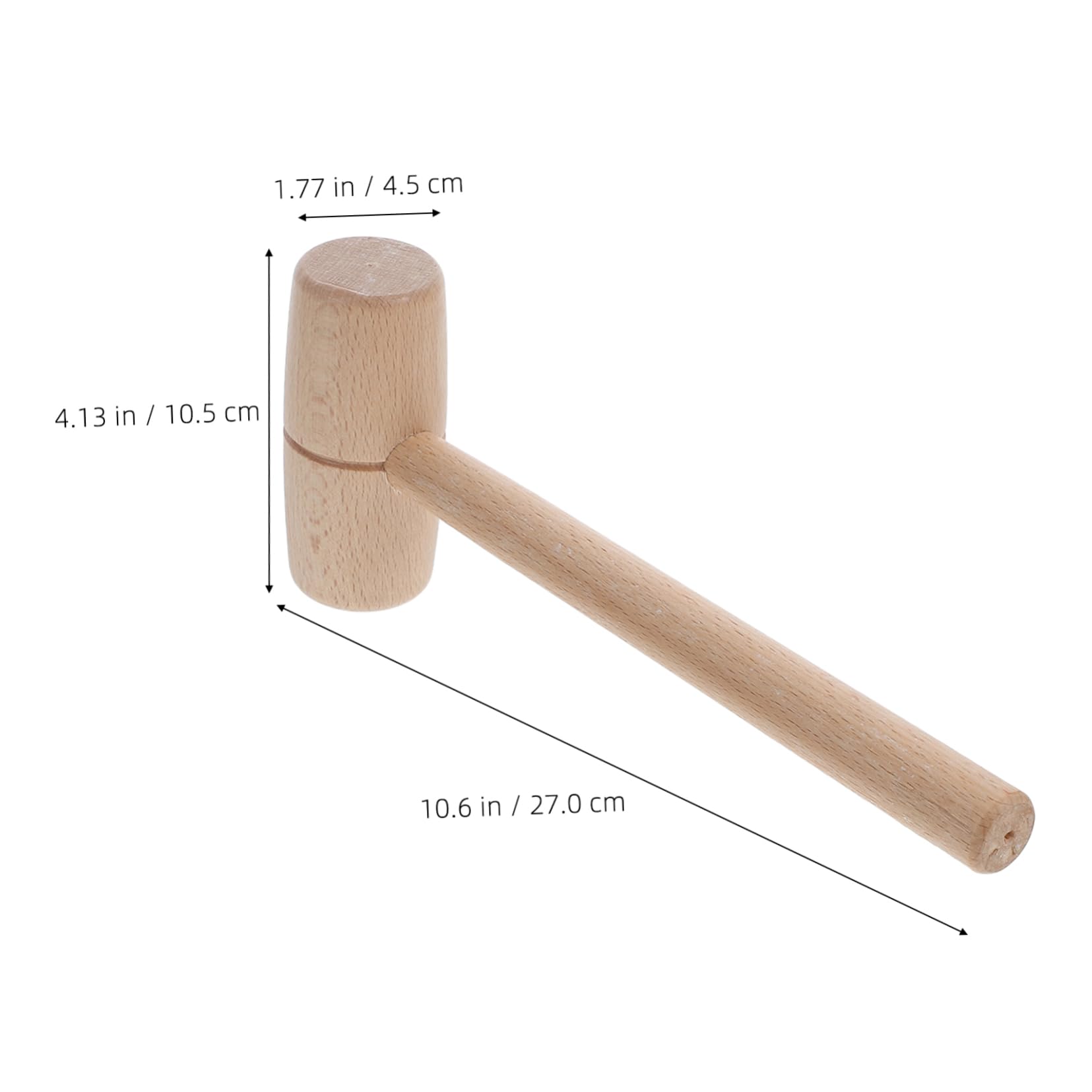VILLCASE Wood Carving Hammer Small Beechwood Mallet for Precision Crafting DIY Projects and Woodworking Tools Multipurpose Wood Handle Hammer for Fine Detail Work