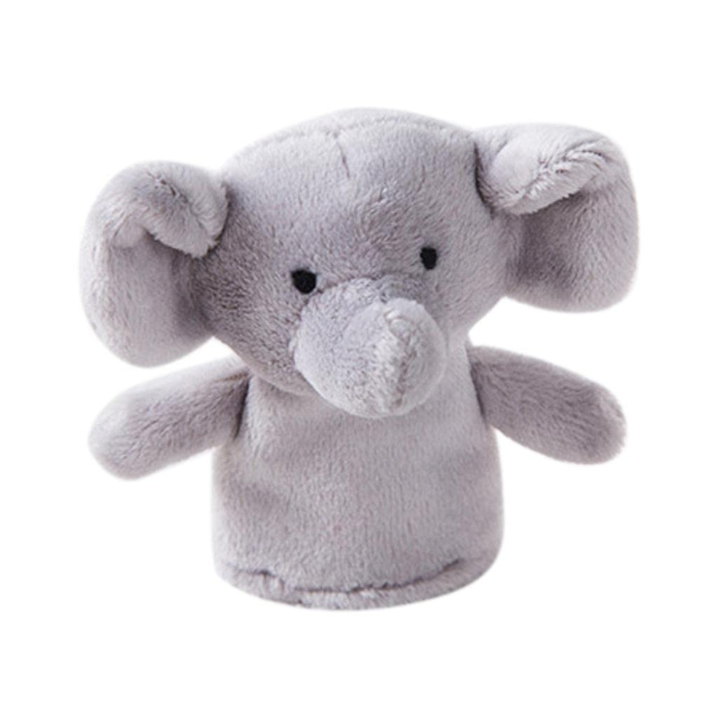 ATORSE Cartoon Animal Finger Puppets Set Baby Educational Fingers Toys Kids Gift Gray Elephant-image-41