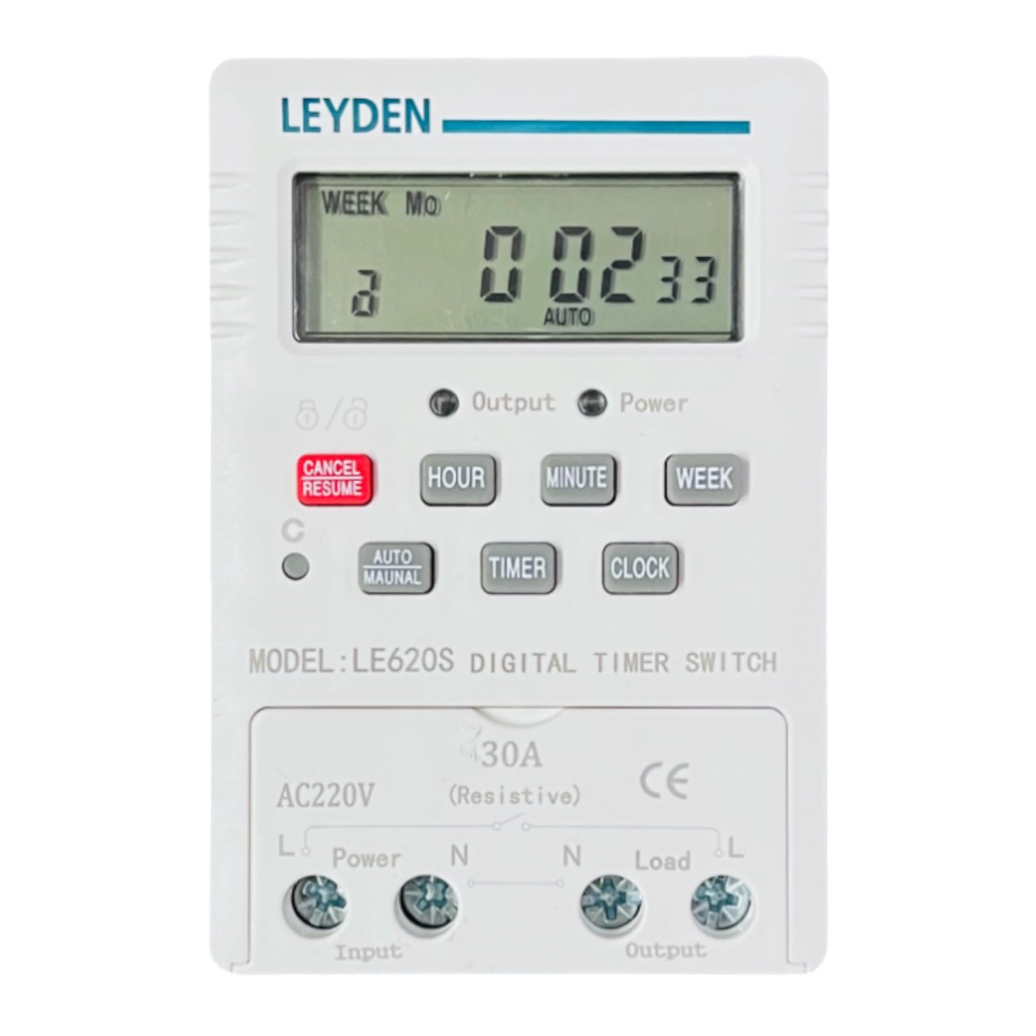 LEYDEN® LE620S 220VAC, Time Control Switch 18 Programs Per Day & Cyclic Function Switch for Industrial, Bells, Sirens, Motor, Fogger, Hydroponics System & Other Application (B0DCZH5F14) Amazon Price History, Amazon Price Tracker
