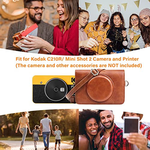 Funda de cuero PU para cámara Kodak Mini Shot 2 Retro miniatura 6