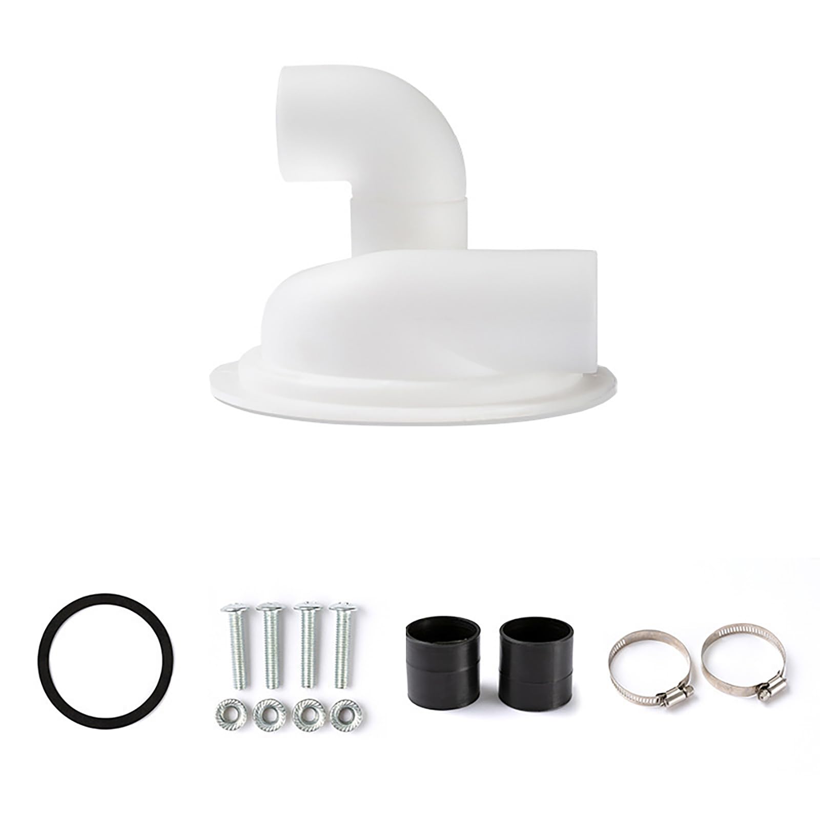 Buxuaaaa White With Elbow Vacuum Separator Separator Lid With Elbow Woodworking Easy Install Covers Collector Woodwork Household Vacuum Component