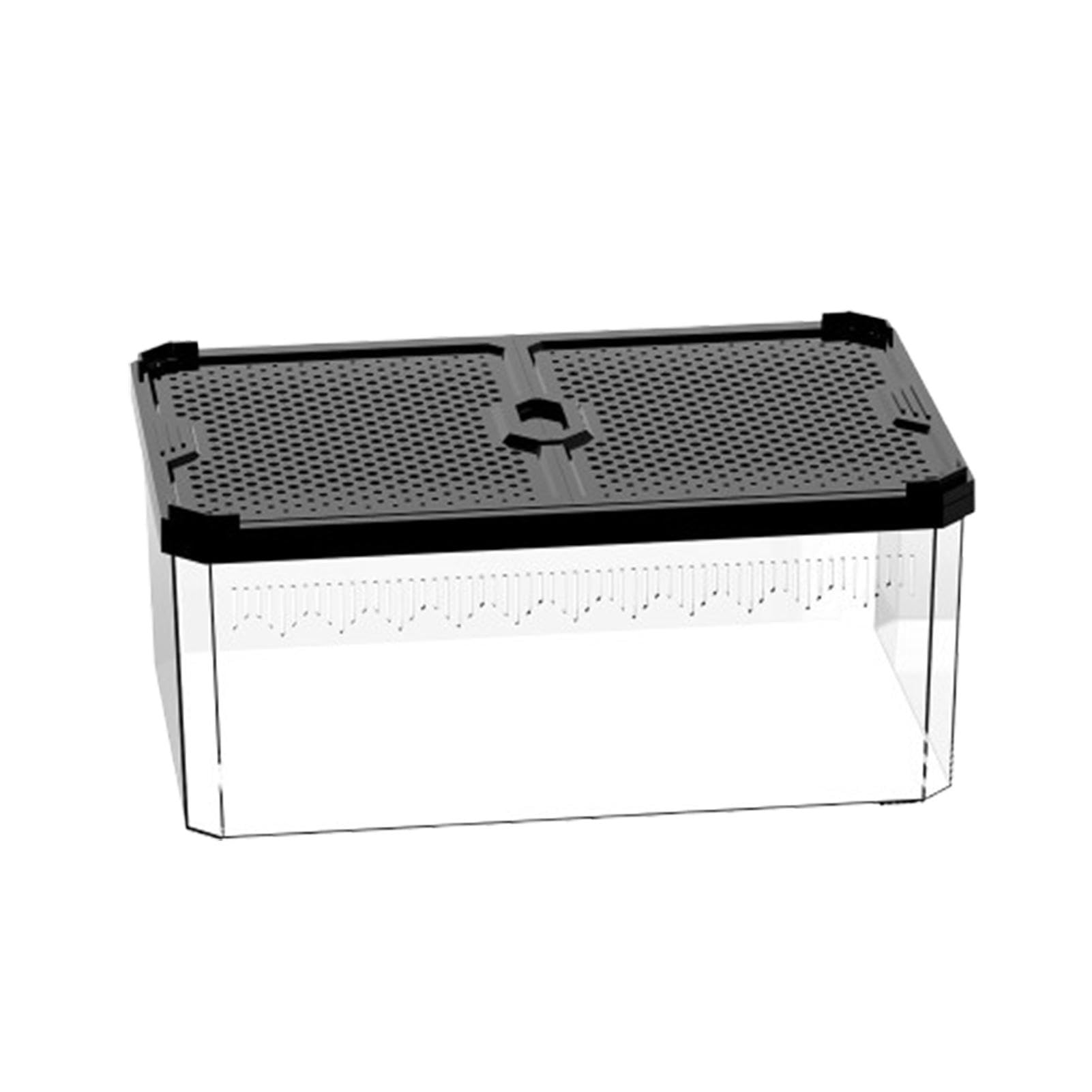 爬虫類水槽、ヘビの囲い | 透明なヘビ水槽トカゲ| フトアゴヒゲトカゲ水槽、スライドカバー両生類エンクロージャ、爬虫類ペット用小型爬虫類生息地