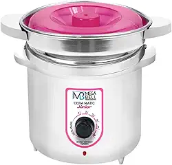 Termocera Aquecedor de Cera Junior 400g Bivolt - Com refil Branca com Rosa