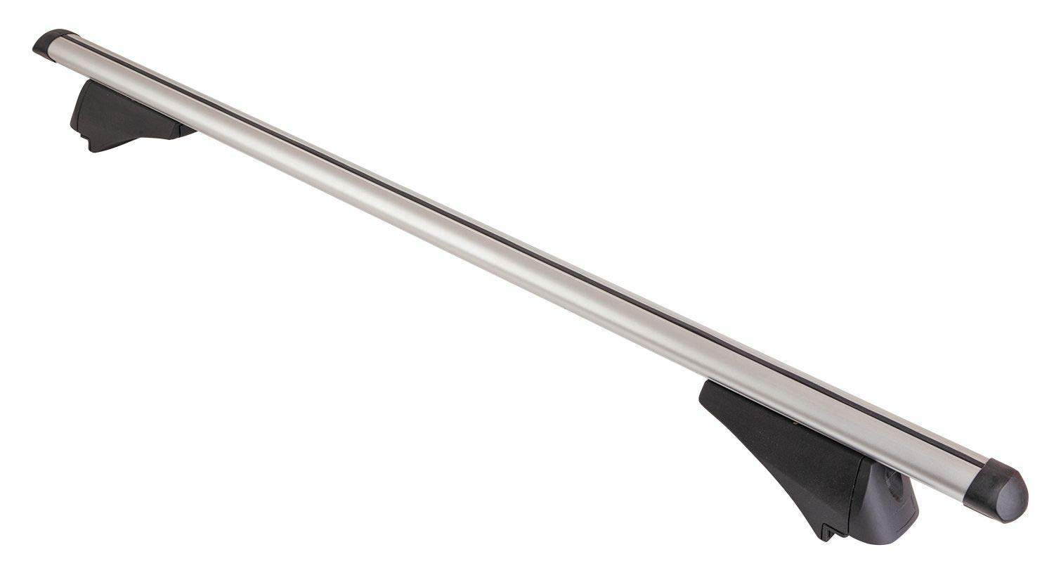 Summit Paire de Barres de Toit verrouillables SUM-005 en Aluminium pour Voiture avec Rails encastrés Argenté 1,35 m