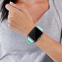 Vista 156 de Correa deportiva de silicona suave compatible con cierre clásico compatible con correas de Apple Watch de 49, 45, 44, 42, 41, 40 y 38 mm para iWatch