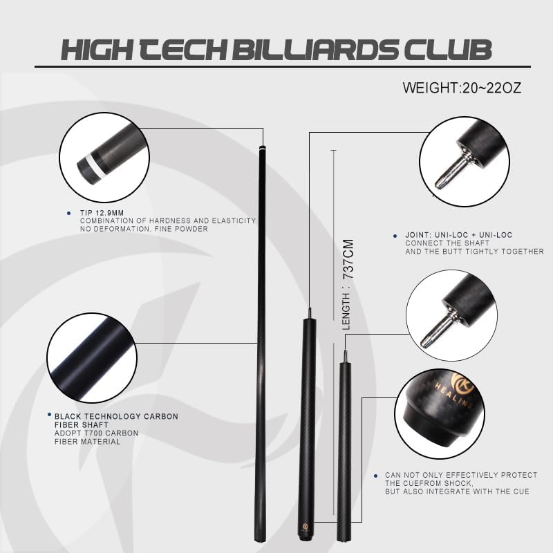 ✅限定値下げ中【美品】木製ビリヤードキュー 赤黒 Amazon.co.jp: KHEALING ビリヤード キュー カーボン 電木皮頭