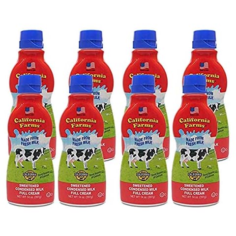 California Farms Sweetened Condensed Milk Full Cream, 14 Oz, Pack of 8 Cover