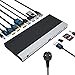 Produktbild USB C Docking Station mit 100W DC Netzteil, WAVLINK Triple Display DockingStation USB C Hub mit HDCP, Dual HDMI, DisplayPort, Gigabit Ethernet, 3 USB, BC1.2 USB, SD/TF, Audio Port für Windows, Mac