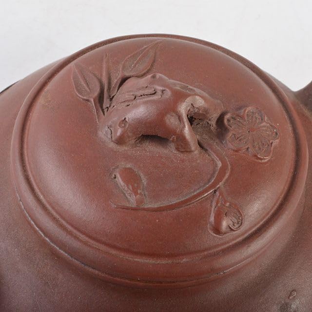 Amazon.co.jp: 中国 紫砂 朱泥 梅文 急須 茶壷 在銘 V R5756 : ホーム