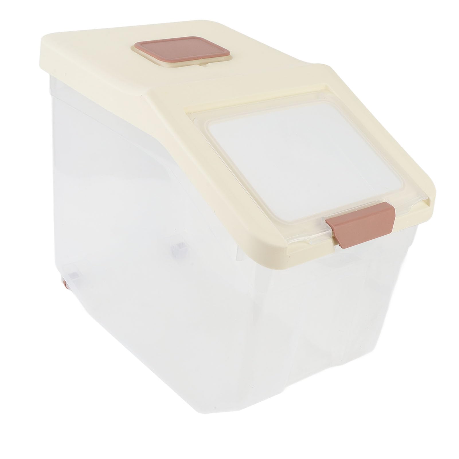 Contenedor de Almacenamiento de Arroz, Contenedor de Alimentos Hermético con Visibilidad Clara para Alimentos Secos y para Mascotas (20KG)