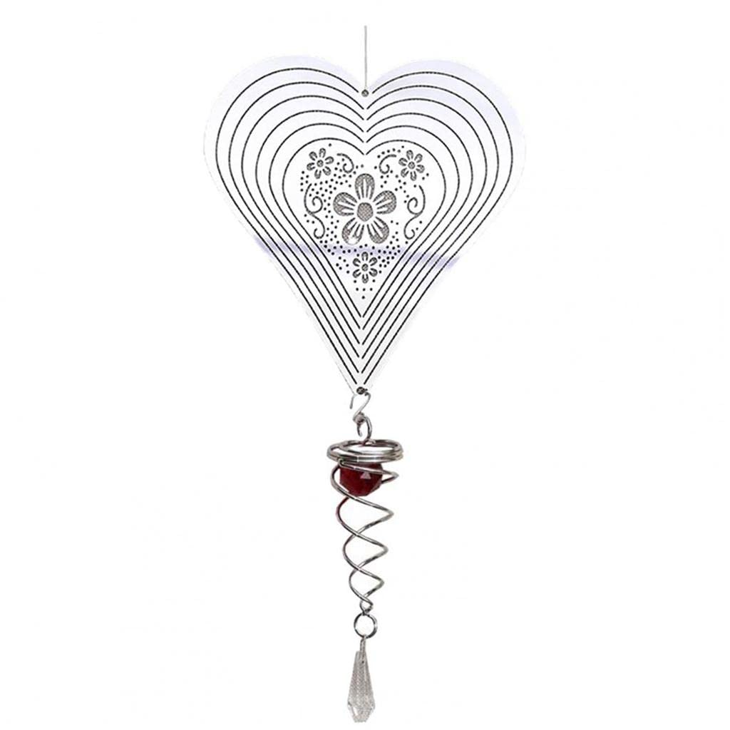 Hanging 3D Outdoor Wind Spinner Garden Home Wind Chime Decor Heart | Home & Garden | Yard, Garden & Outdoor Living | Garden D?©cor | Windmills & Wind Spinners-image-18
