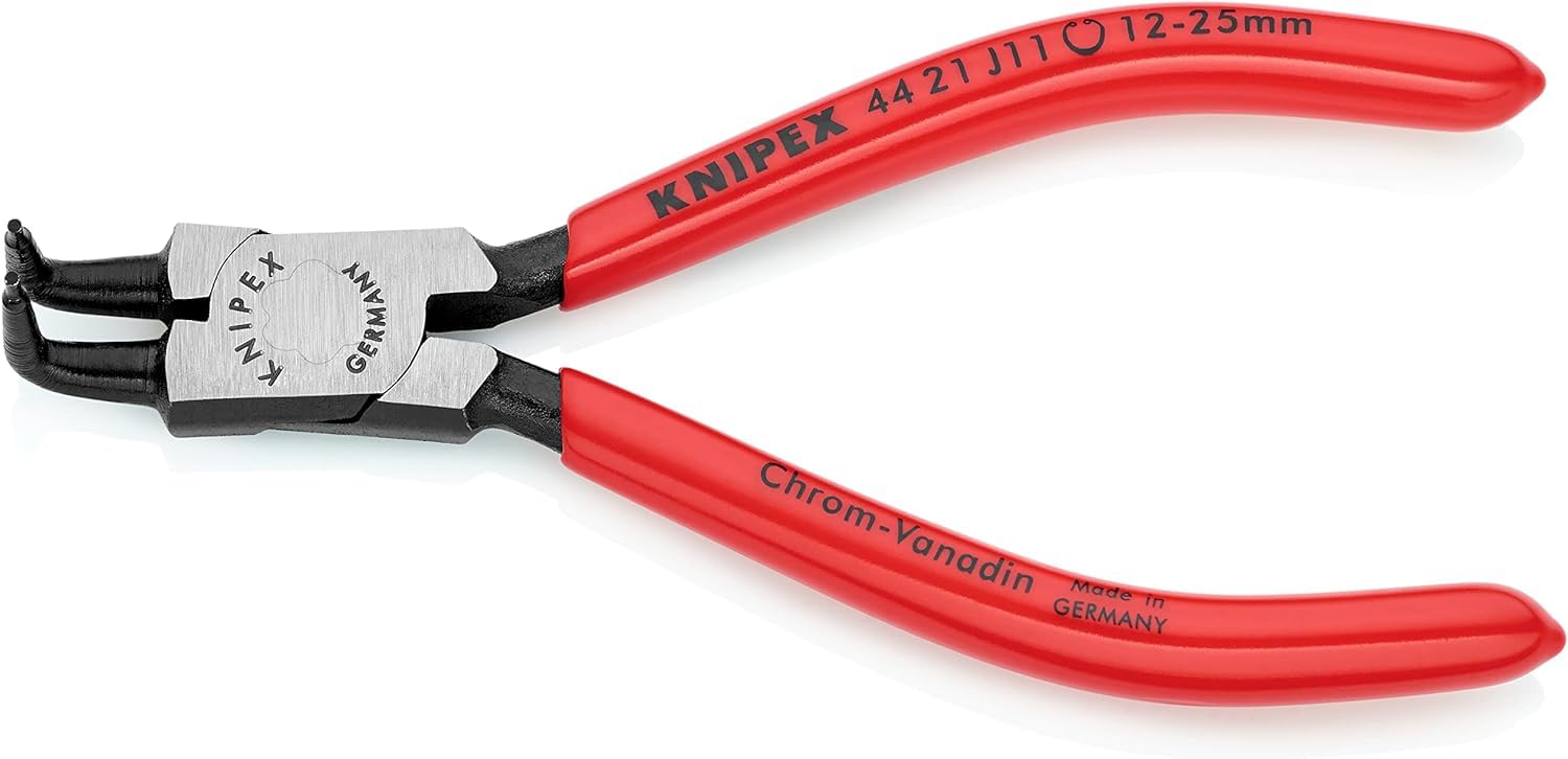 KNIPEX Szczypce do pierścieni osadczych sprężynujących do montażu pierścieni wewnętrznych w otworach z tworzywa, 44 21 J11