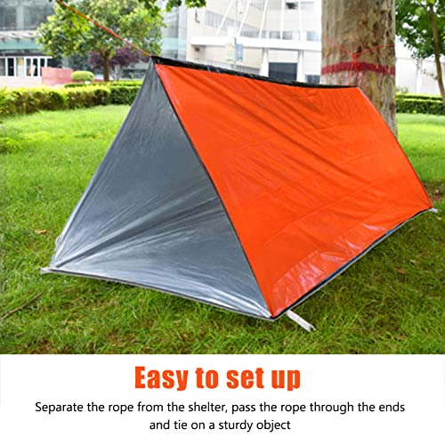 Tienda de campaña ligera y portátil de PE con película aluminizada impermeable para camping y senderismo al aire libre miniatura 3