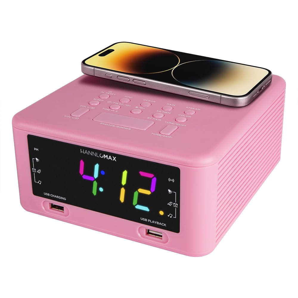 Amazon.com: HANNLOMAX HX-206Wi Alarm Clock Radio with Wireless