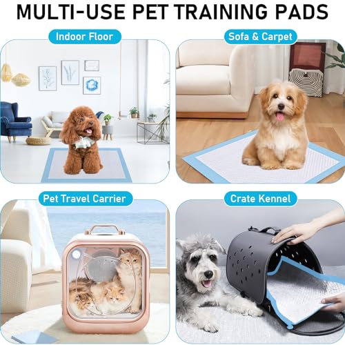 Disposable Puppy Training Pads 200 Count Pee Pads for Dogs, Cats, Rabbits and Guinea Pigs Waterproof Super Absorbent Odour Locking 13” x 17.7” - Image 8