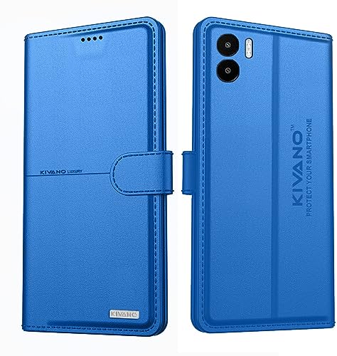 Image of Compatible with Xiaomi Redmi A2 2023 / Xiaomi Redmi A1 Flip Cover | Leather Finish | Inside Pockets & Inbuilt Stand | Shockproof Wallet Style Magnetic Closure Back Cover Case