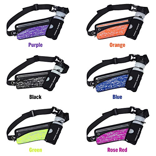 Pacote de cintura, Andoer Cinto de corrida reflexivo para esportes ao ar livre hidratação pacote de