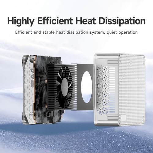 Image of wo-we Mini PC AMD 3500U(Beat N150 /N100 /4300U) 8GB RAM 256GB SSD 4C /8T 4K Triple Display HDMI&Type-C,USB3.2 Silent Heat Dissipation Mini Desktop Computer for Home Theater Office Business Education
