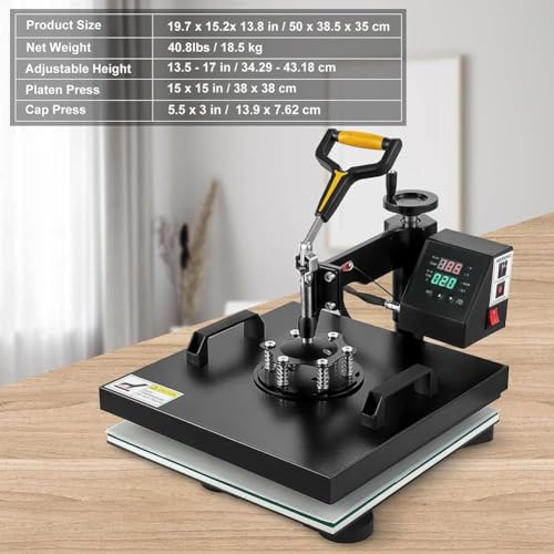 Máquina termofijadora profesional de rotación 360° miniatura 6
