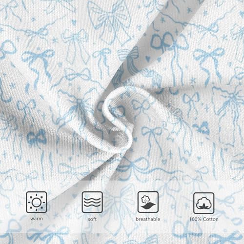 Boys' Exclusive Briefs Toddler Underwear 95% Combed Cotton Boxerbriefs 2T Blue Floral Bow Pattern 123