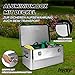 Trucky Aluminium Box mit Deckel Silber Alu Kiste Alukiste Auswahl Transportbox Metallbox Aufbewahrungsbox Boxen Abschliessbar Metallkiste, Größe:85 L