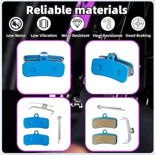 Image of 6 Pcs Disc Brake Pads Set for Sur Ron Light Bee X /S, Talaria Sting R MX3 MX4, Segway X160 X260 Front and Rear Brake Pads for Electric Dirt Bike Replacement Parts