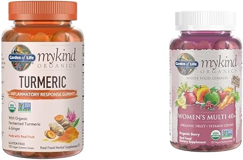 Garden of Life Organics Turmeric Inflammatory Response Gummy & Organics Women 40+ Gummy Vitamins - Berry