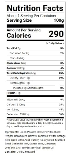 SavorSatch All Natural Salt-Free Citrus Garlic & Herb Medley: Gourmet Seasoning Blend with Roasted Garlic, Onion, Black Pepper, Carrots, Tomato, and Spices - Kosher, Non-GMO, Stand Up Resealable Pouch - Image 2