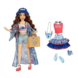 Disney ily 4ever dolls disney 100 stitch 115 tall with 13 points of articulation two complete mix and match outfits and glittery mickey ring for you  urban country home decor