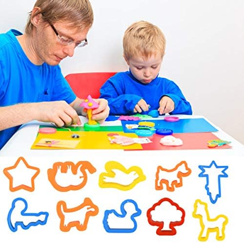 Dokpav Clay Dough Tool Kit, 26 Pcs Smart Play Dough Tools, Plastic DIY Playdough Set with Models Molds Rollers Cutters Extruders for Children DIY Crafts Working 7 51qVB0tTllL. AC