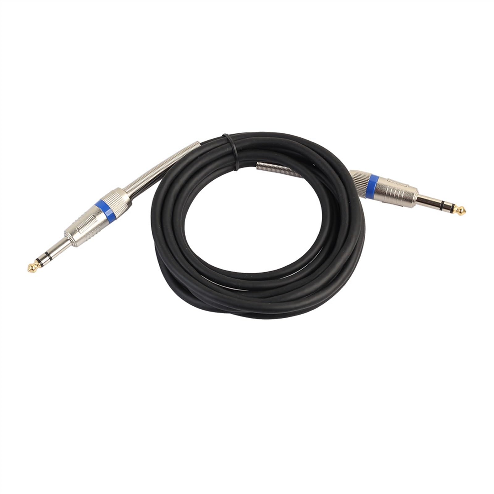 kabel audio instrumentu muzycznego Kabel Do Gitary Elektrycznej Ze Stopu Cynku Z Podwójnym Ekranem 6,35 Mm Wtyk Stereo Męski-męski Ze Sprężyną Na Końcu(20 meters)