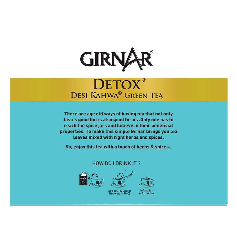 Girnar Detox Green Tea (Desi Kahwa) (100 Teebeutel)