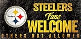 Fan Creations Pittsburgh Steelers Fans Welcome Sign, Multi