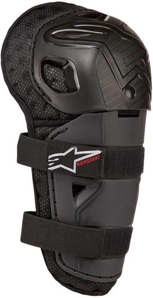 Bionic Action Kickstart Knee Guard, One Size, Black/Red