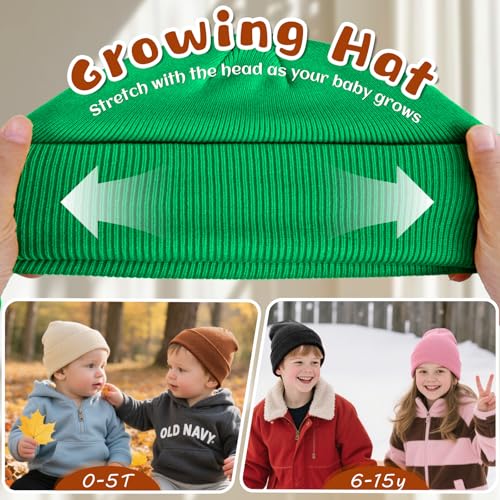 Image of ZOORON Toddler Beanie Boys Girls Beanies Kids Winter Hats Children Knit Cap