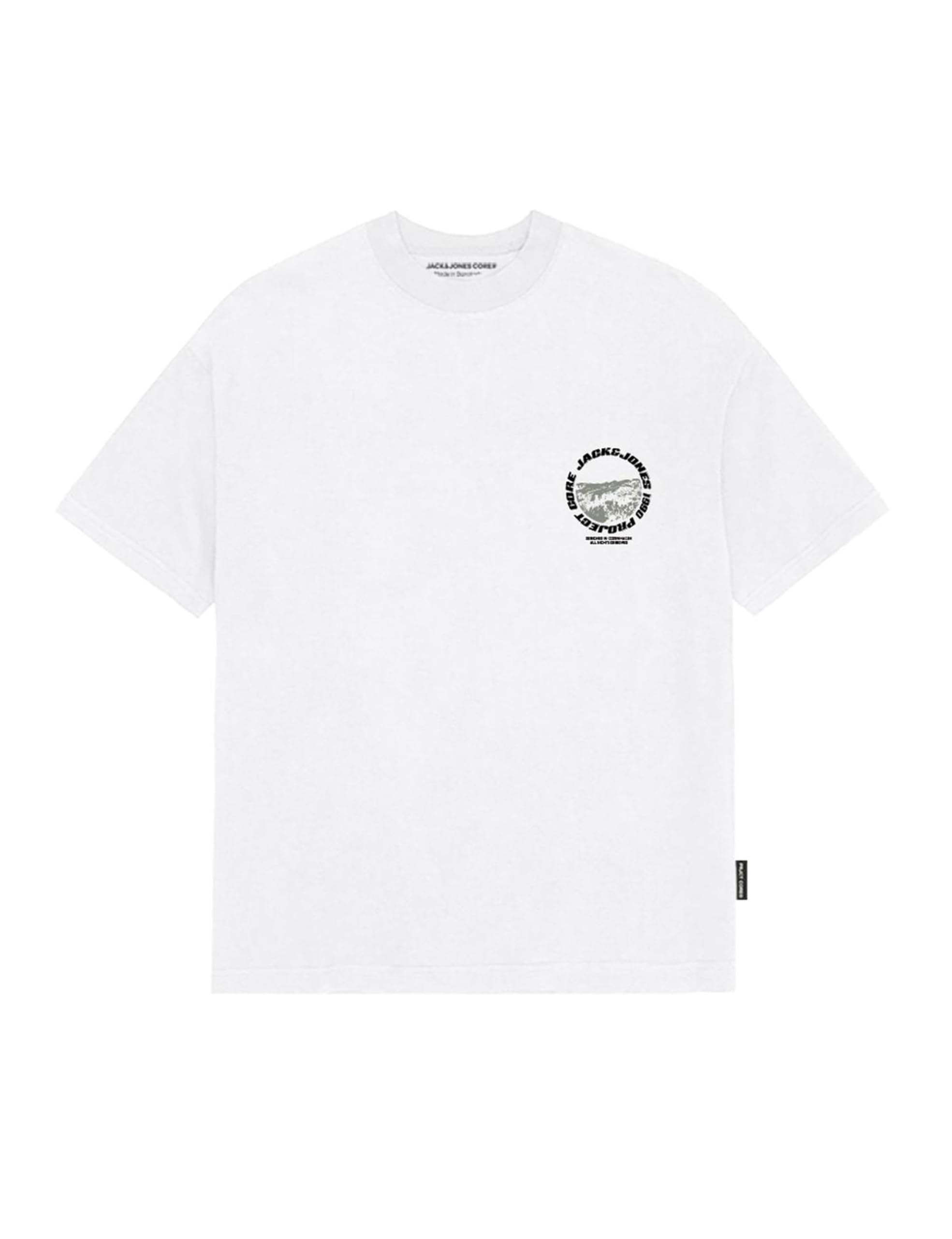 JACK & JONES Jcolido Chest Tee SS Crew Neck FST męska koszulka, Bright White, XL