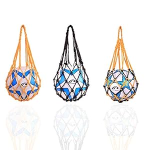 Handgeweven nettas, 3 stuks, draagbaar voetbal-nettas, basketbaltas, rugbybaltas, volleybal-nettas, geschikt voor…