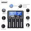 XTAR Dragon VP4L Plus Professional 18650 Capacity Tester Universal 18650 Charger for Rechargeable Batteries Li-ion 21700 26650 14500 16340 Ni-MH AA AAA D with USB Output and Battery Repair Function