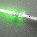 Produktbild GYX Zhan Dun Lichtschwert Kinderspielzeug, Blitzstick, Sternenkriege, Laserschwert, Klang, Licht, Junge Spielzeug Silver Green Light (Polished)
