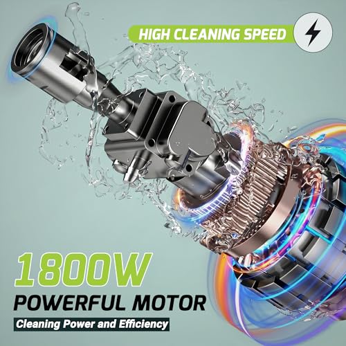 Image of Kapicon KP-GBPW Cordless Pressure Washer 48V 12000mAh | 80 Bar Portable Car Washer | Rechargeable Battery High Pressure Cleaner with Spray Gun for Car, Bike & Home Cleaning