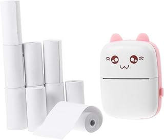 Operitacx Label Printer Label Printer Smartphone Printer Portable Printer Impresora Printer Label Maker Portable Label Printer Small Label Printer Plastic Pink Home Label Printer