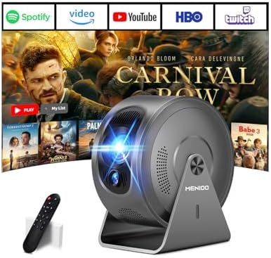 Mini Proyector [Built-in Apps] Support 4K 1080P Proyector Portáti...