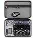 Mchoi Hard Portable Case for Brother P-Touch Label Maker PTD600 /D610BT Connected Label Maker, Case Only (Black and Grey)