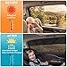 Rear Window Sun Shade, 2 PCS Magnetic Double Layer Car Side Window Sun Shades for Baby, Half Blackout & Half See-Through Back Window Covers for Sun & Privacy Protection,Car Window Accessories