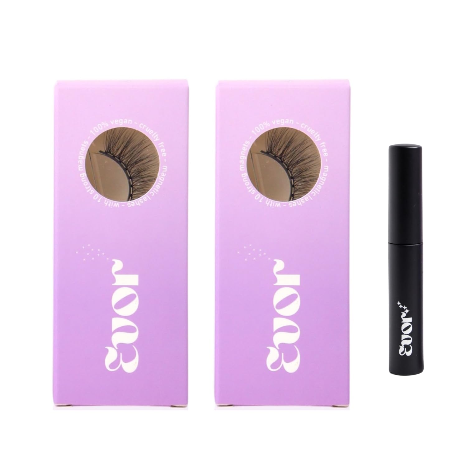 EVOR Magnetic Eyelashes (MyCutie & First Love) Combo with Free Magnetic Eyeliner | Reusable Lightweight Lash Set for Natural Eye Makeup | Easy-to-Apply Magnetic Lash Kit for Women & Girls| 2 Pair-picture-17