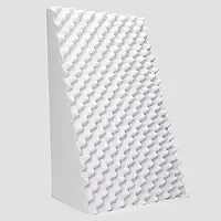 Travesseiro Triangular Anatômico Casca De Ovo Sem Capa Apoio Encosto Costa Leitura Antirefluxo (Branco)