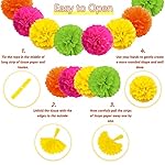 Multicolor Birthday Decorations - Happy Birthday Banner, Paper Pompoms, Confetti, Balloons, Hanging Garland, Swirl Streamers for Boys and Girls Party Decor - Image 4